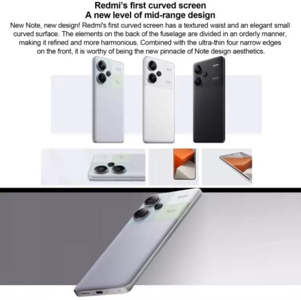 second hand Global Original Xiaomi Redmi Note 13 Pro+ 12GB 256GB 6.67 inch MIUI 14 Dimensity 7200-Ultra 5G Mobile Phone - Image 5